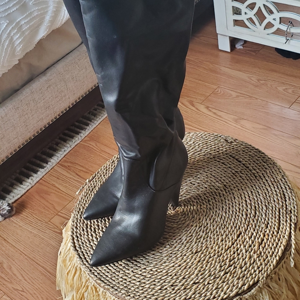 Black Over the Knee High Boots